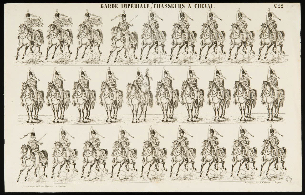 estampe GARDE IMPERIALE. CHASSEURS A CHEVAL. 1953.86.1409 Photo