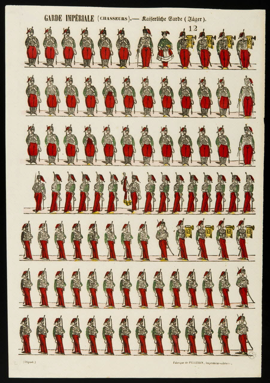 estampe GARDE IMPERIALE (CHASSEURS). 1953.86.1411 Photo