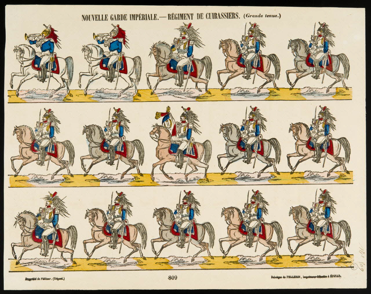 estampe NOUVELLE GARDE IMPERIALE. - REGIMENT DE CUIRASSIERS. (Grande tenue.) 1953.86.1438 Photo