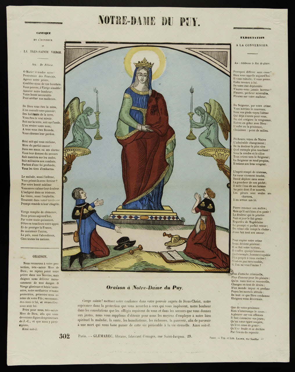 François Lacour ; Charles-Eugène Glémarec estampe NOTRE-DAME DU PUY. Paris 1858-1860 1953.86.144 Photo