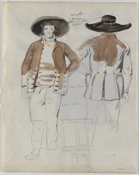 Lalaisse François Hippolyte carnet de dessins Moncontourais Bretagne, France 1844 1952.76.1.104 Photo RMN-Grand Palais (Mucem)
