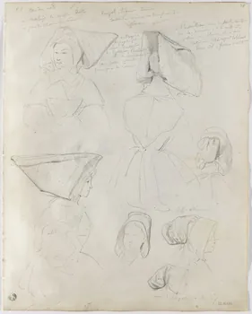 Lalaisse François Hippolyte carnet de dessins Morlaix  Paimpol  Tréguier  Lannion  Ploumilliau Bretagne, France 1844 1952.76.1.115 Photo RMN-Grand Palais (Mucem)