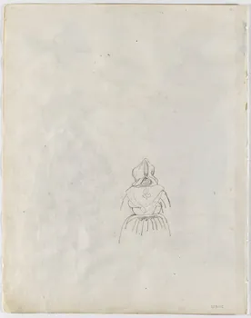 Lalaisse François Hippolyte carnet de dessins Femme de Bourg-de-Batz Pays-de-Loire, France 1843 1952.76.1.12 Photo RMN-Grand Palais (Mucem)