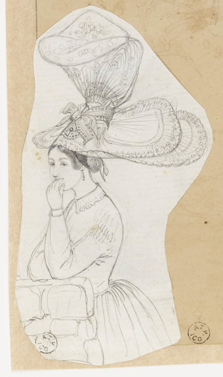 Lalaisse François Hippolyte carnet de dessins Barfleur Normandie, France 1844 1952.76.1.167 Photo RMN-Grand Palais (Mucem)