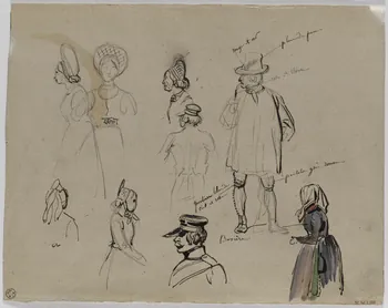 Lalaisse François Hippolyte carnet de dessins Bavière Bavière, Allemagne 1851-1860 1952.76.1.170  Photo RMN-Grand Palais (Mucem)