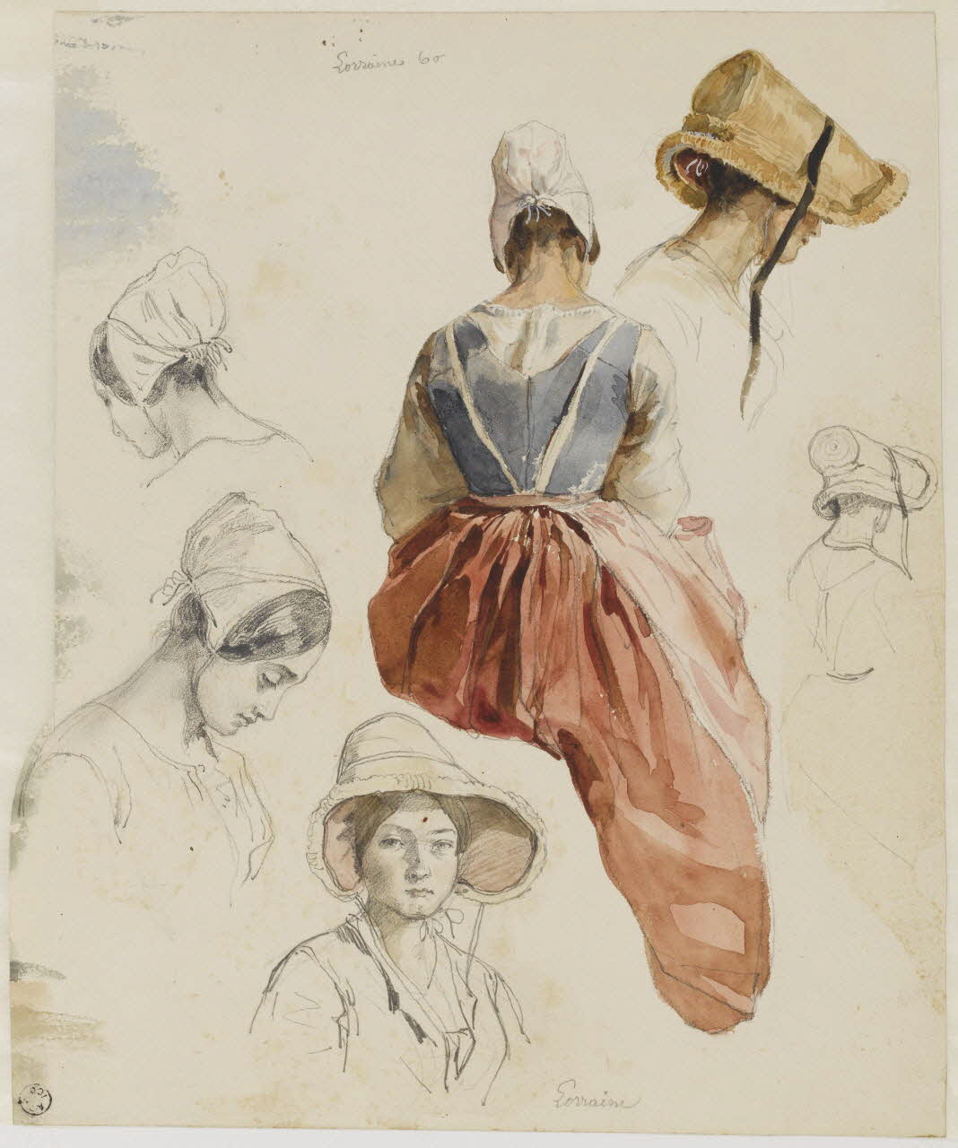 Lalaisse François Hippolyte carnet de dessins Lorraine Lorraine, France 1844 1952.76.1.186 Photo RMN-Grand Palais (Mucem)