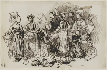 Lalaisse François Hippolyte carnet de dessins Environs de Niort - Poitou Poitou-Charentes, France 1844 1952.76.1.188 Photo RMN-Grand Palais (Mucem)
