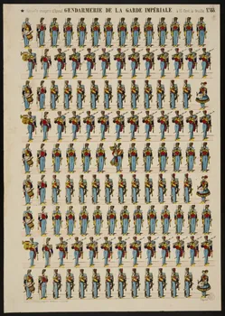 Pinot et Sagaire estampe GENDARMERIE DE LA GARDE IMPERIALE. Lorraine, France 1860-1872 1953.86.1611 Photo