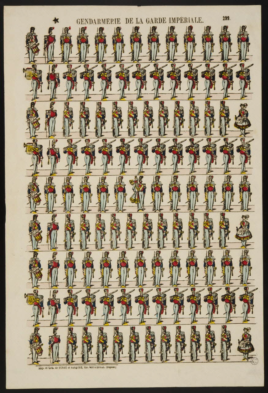 estampe GENDARMERIE DE LA GARDE IMPERIALE. 1953.86.1612 Photo