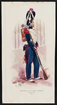 estampe GRENADIER DE LA GARDE IMPERIALE 1953.86.1635 Photo