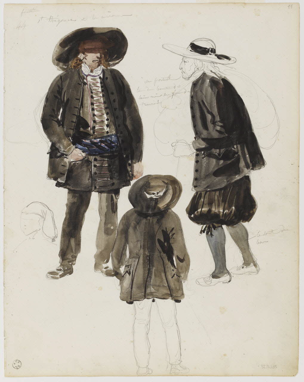 Lalaisse François Hippolyte carnet de dessins St Thégonnec et les environs Bretagne, France 1843 1952.76.1.85 Photo RMN-Grand Palais (Mucem)