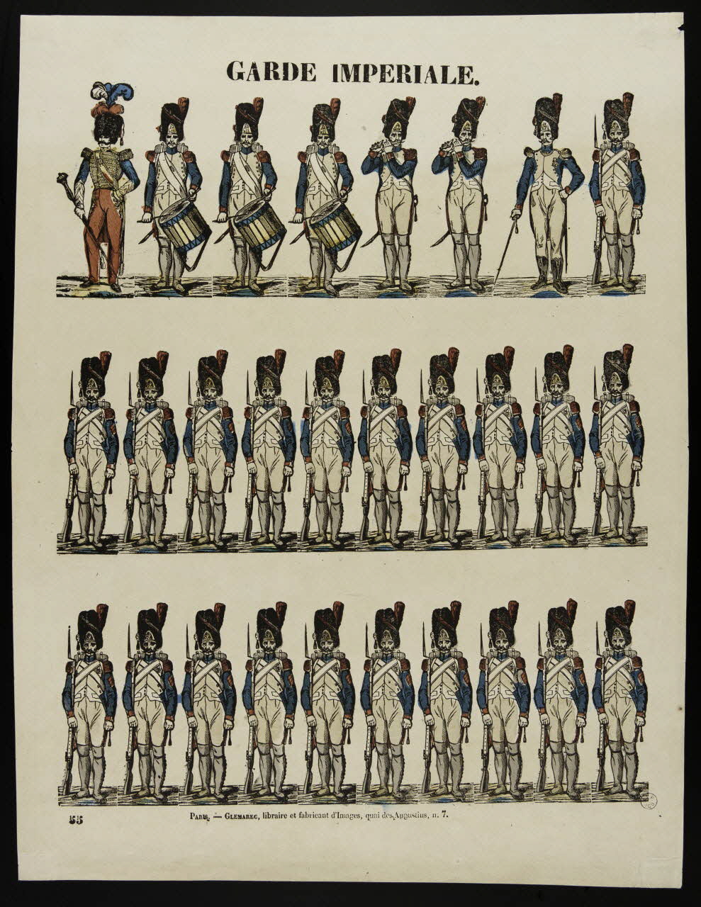 Charles-Eugène Glémarec à registres (3) GARDE IMPERIALE. Paris 1849-1858 1953.86.1641 Photo