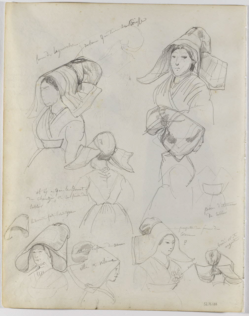 Lalaisse François Hippolyte carnet de dessins Ille-et-Vilaine  la Guerche  Cornu Centre-Val de Loire, France 1844 1952.76.1.88 Photo RMN-Grand Palais (Mucem)