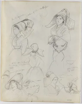 Lalaisse François Hippolyte carnet de dessins Ille-et-Vilaine  la Guerche  Cornu Centre-Val de Loire, France 1844 1952.76.1.88 Photo RMN-Grand Palais (Mucem)