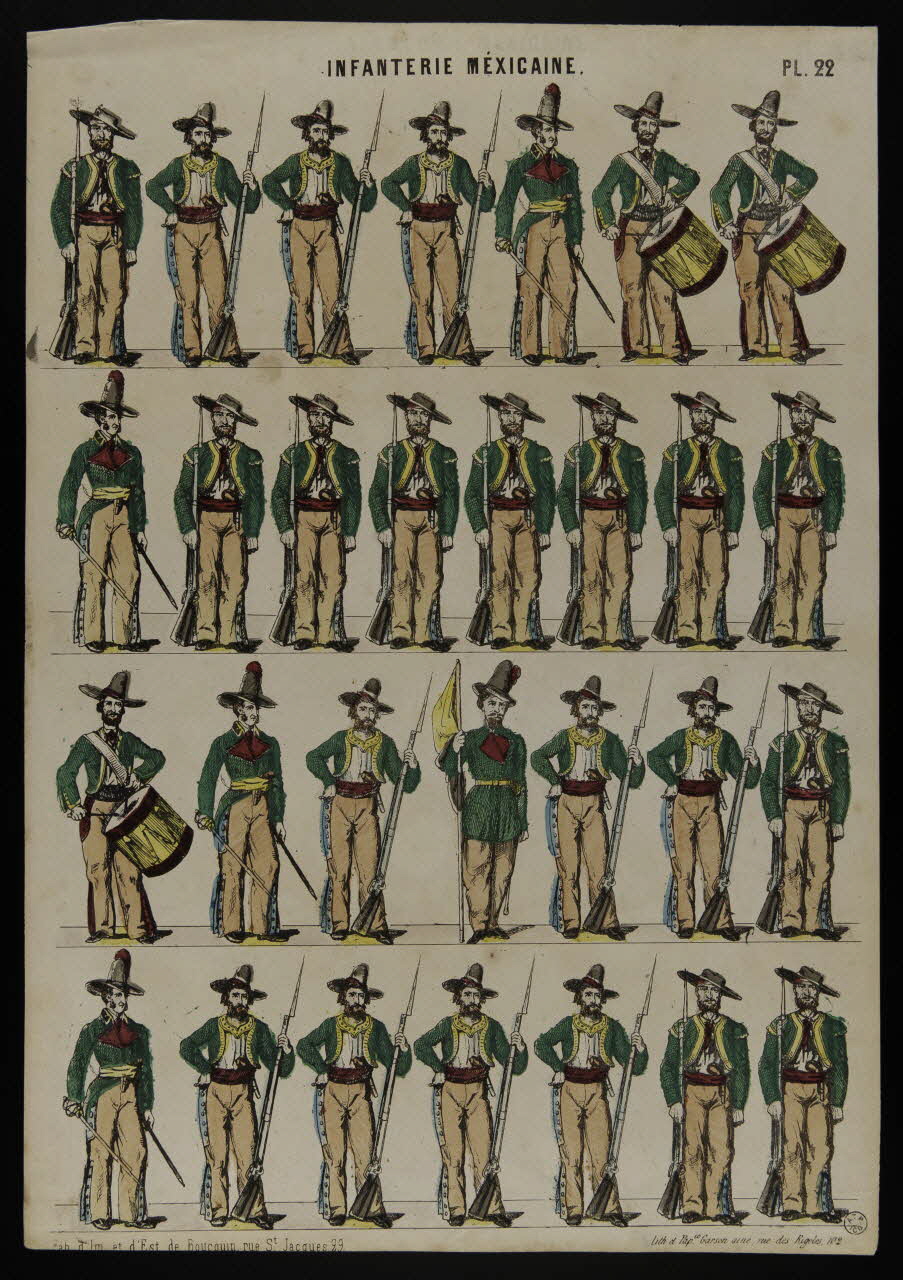 estampe INFANTERIE MEXICAINE. 1953.86.1648 Photo