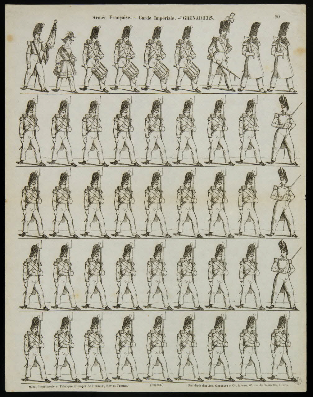 estampe Armée Française. - Garde Impériale. - GRENADIERS. 1953.86.1653 Photo