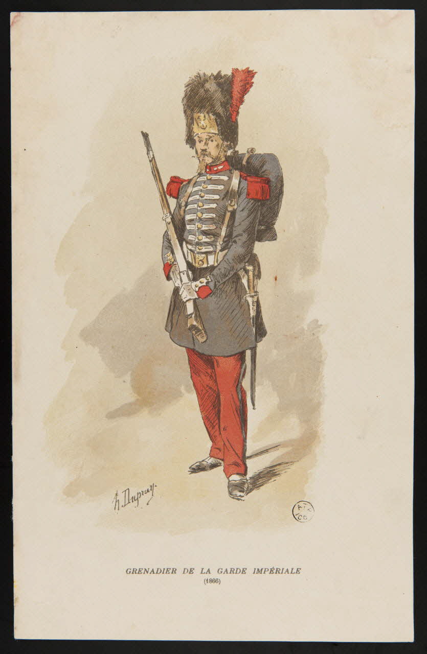 estampe GRENADIER DE LA GARDE IMPERIALE 1953.86.1654 Photo