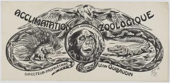 Gustave Soury dessin ACCLIMATATION ZOOLOGIQUE 1922 1964.23.93 Photo RMN-Grand Palais (Mucem)