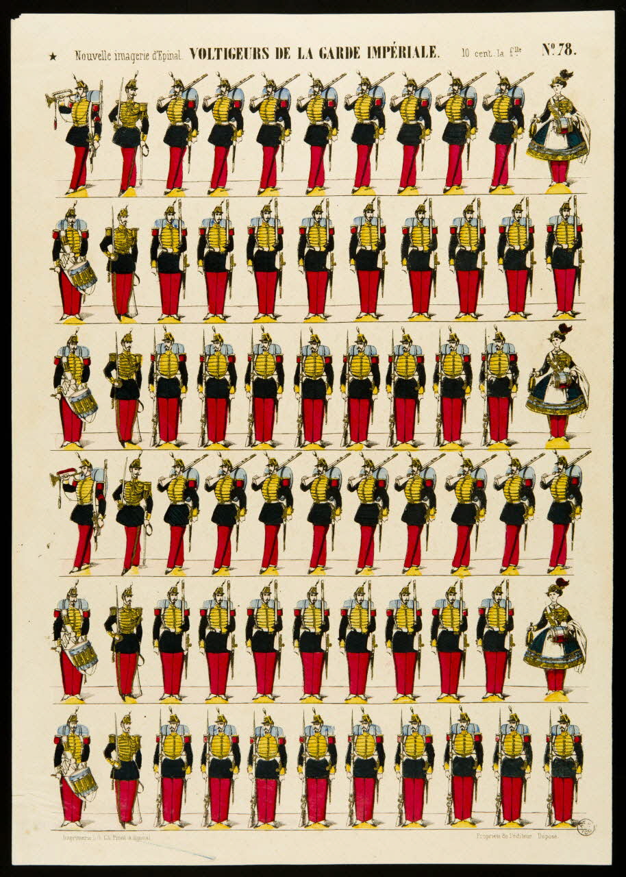 estampe VOLTIGEURS DE LA GARDE IMPERIALE. 1953.86.1693 Photo