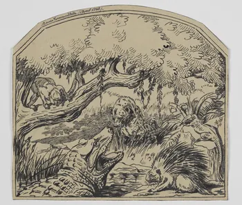 Gustave Soury dessin Projet de décor 1948 1964.23.105 Photo RMN-Grand Palais (Mucem)