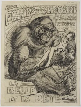 Gustave Soury Projet d'affiche pour les Folies Bergères 1928 1967.116.61 Photo RMN-Grand Palais (Mucem)