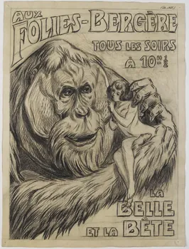 Gustave Soury dessin Aux Folies-Bergères 1928 1967.116.62 Photo RMN-Grand Palais (Mucem)