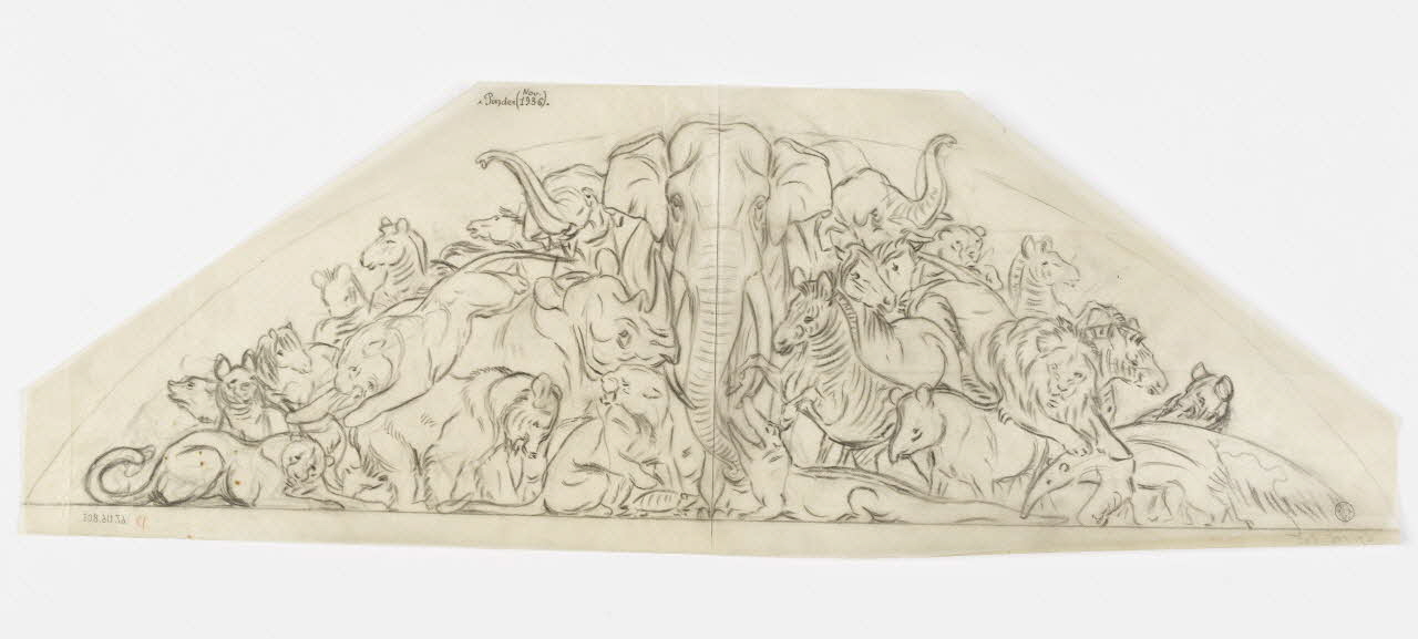 Gustave Soury dessin Cirque Pinder 1936 1967.116.805 Photo RMN-Grand Palais (Mucem)
