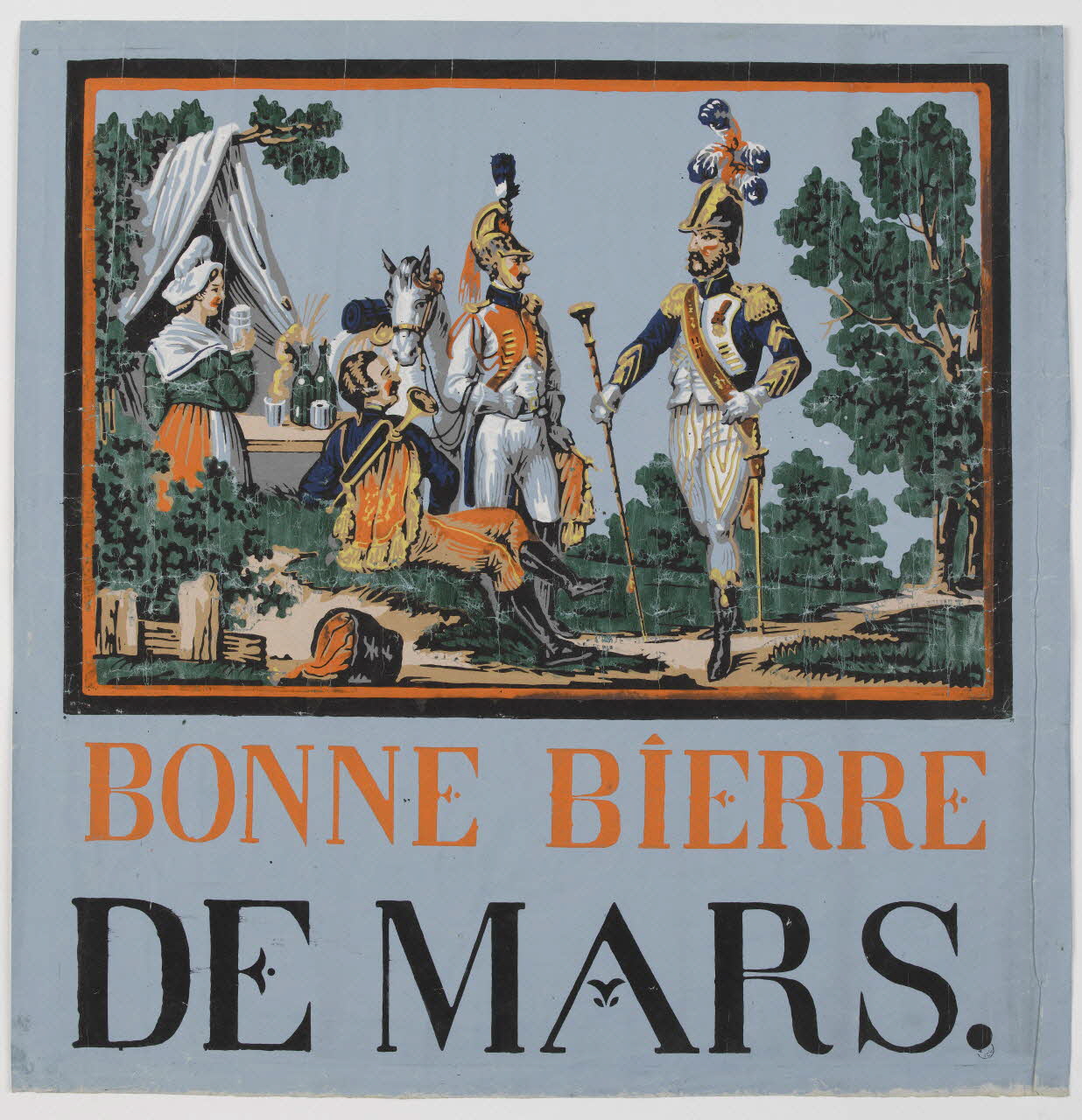 affiche BONNE BÎERRE  DE MARS. 1810-1820 1967.50.3 Photo RMN-Grand Palais (Mucem)