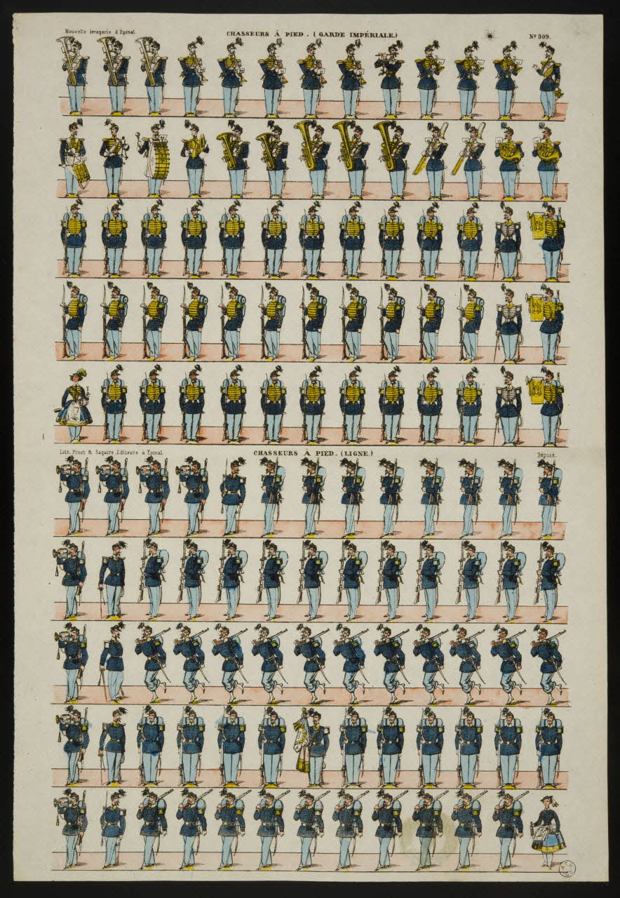 estampe CHASSEURS A PIED. (GARDE IMPERIALE.) 1953.86.1749 Photo