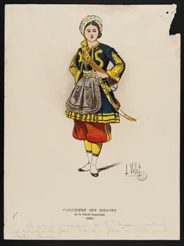 estampe CANTINIERE DES ZOUAVES 1953.86.1751 Photo