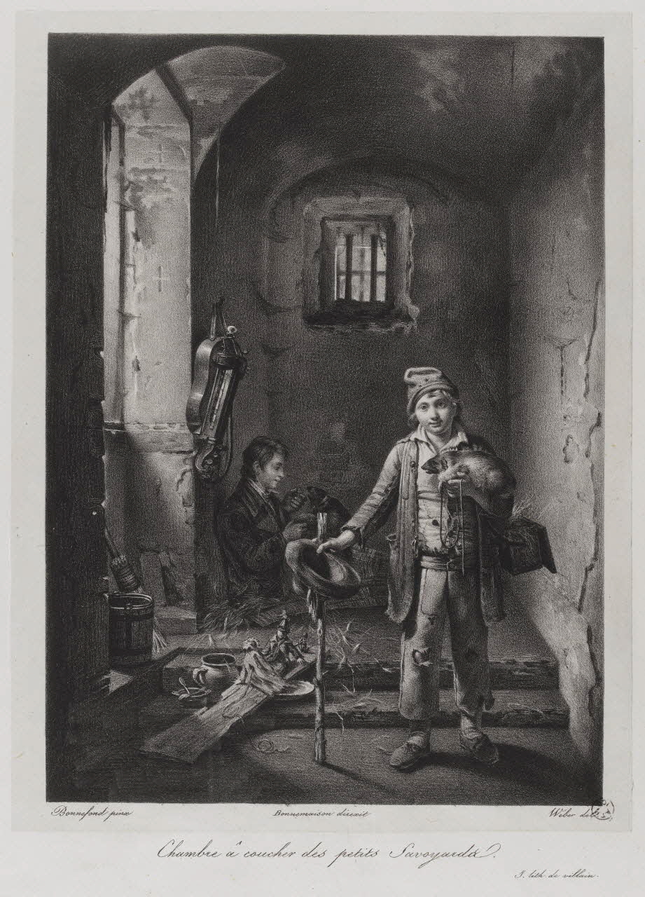 estampe Chambre à coucher des petits Savoyards. 1966.81.174 Photo RMN-Grand Palais (Mucem)