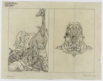 Gustave Soury dessin Shérif Amar 1942 1967.116.362 Photo RMN-Grand Palais (Mucem)