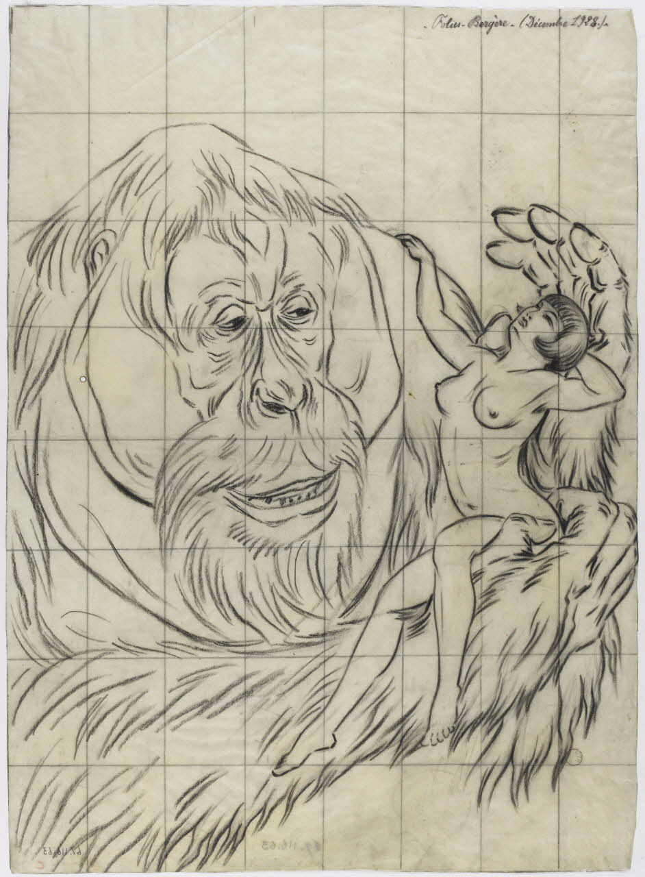 Gustave Soury dessin Projet d'affiche pour les Folies-Bergère 1928 1967.116.63 Photo RMN-Grand Palais (Mucem)