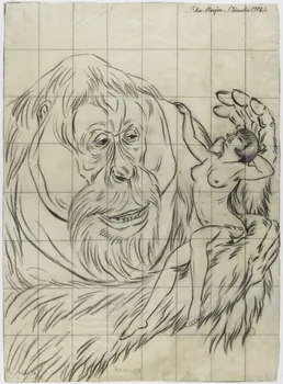 Gustave Soury dessin Projet d'affiche pour les Folies-Bergère 1928 1967.116.63 Photo RMN-Grand Palais (Mucem)