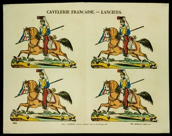 Charles-Eugène Glémarec ; Jean-Baptiste Gros à compartiments (2x2) CAVALERIE FRANCAISE. - LANCIERS. Paris 1858-1860 1953.86.1807  Photo