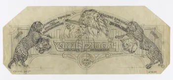 Gustave Soury dessin Frank Henry dresseur de fauves, projet pour une publicité (?) 1966 1967.116.645 Photo RMN-Grand Palais (Mucem)
