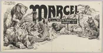 Gustave Soury dessin Projets d'affiche 1952 1967.116.673 Photo RMN-Grand Palais (Mucem)