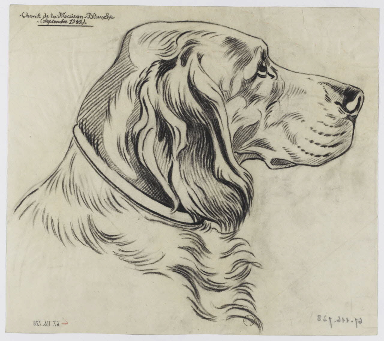 Gustave Soury dessin Chenil de la Maison-Blanche 1949 1967.116.728 Photo RMN-Grand Palais (Mucem)