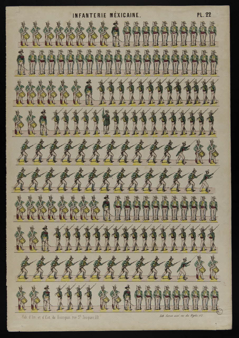 estampe INFANTERIE MEXICAINE. 1953.86.1821 Photo
