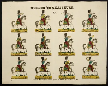 Dembour et Gangel estampe MUSIQUE DE CHASSEURS. Metz 1840-1852 1953.86.1866  Photo
