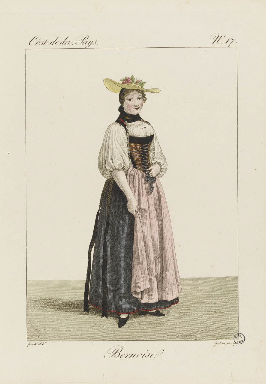 Louis-Marie Lanté ; Georges-Jacques Gatine estampe Bernoise. 1827 2005.14.17 Photo RMN-Grand Palais (Mucem)