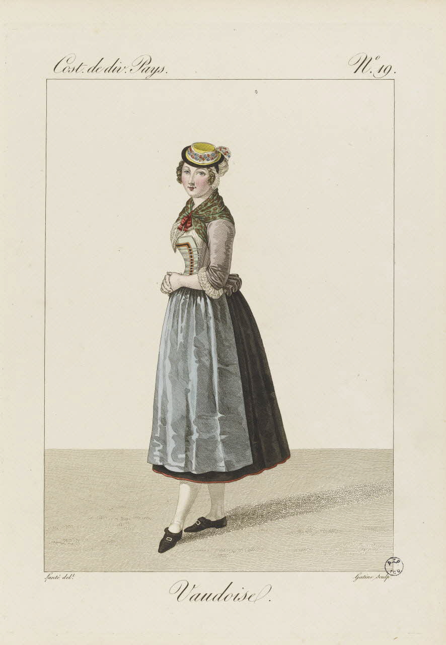 Louis-Marie Lanté ; Georges-Jacques Gatine estampe Vaudoise 1827 2005.14.19 Photo RMN-Grand Palais (Mucem)