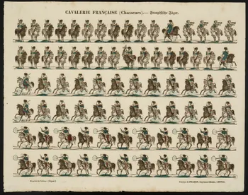 estampe CAVALERIE FRANCAISE (Chasseurs). 1953.86.1869 Photo