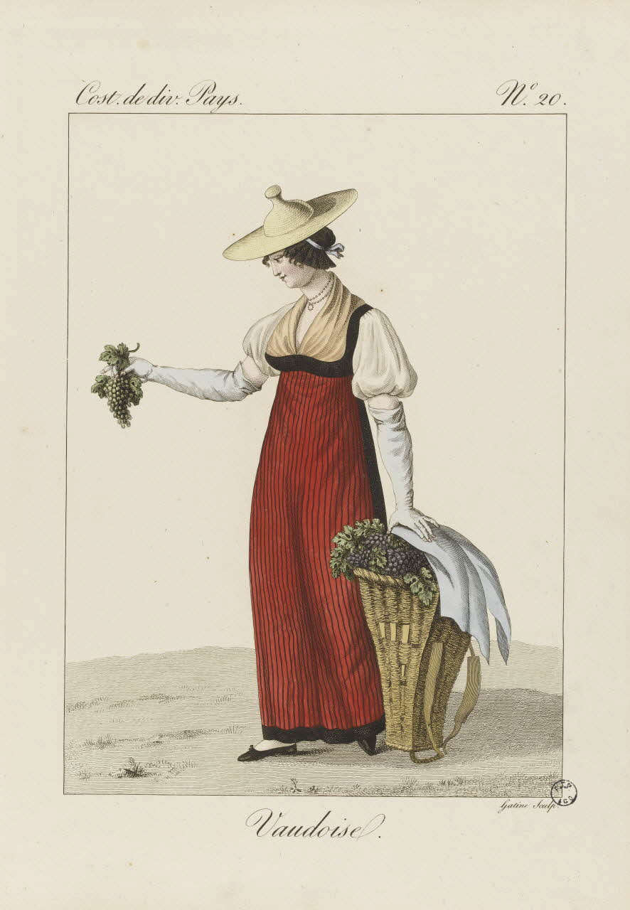 Louis-Marie Lanté ; Georges-Jacques Gatine estampe Vaudoise 1827 2005.14.20 Photo RMN-Grand Palais (Mucem)