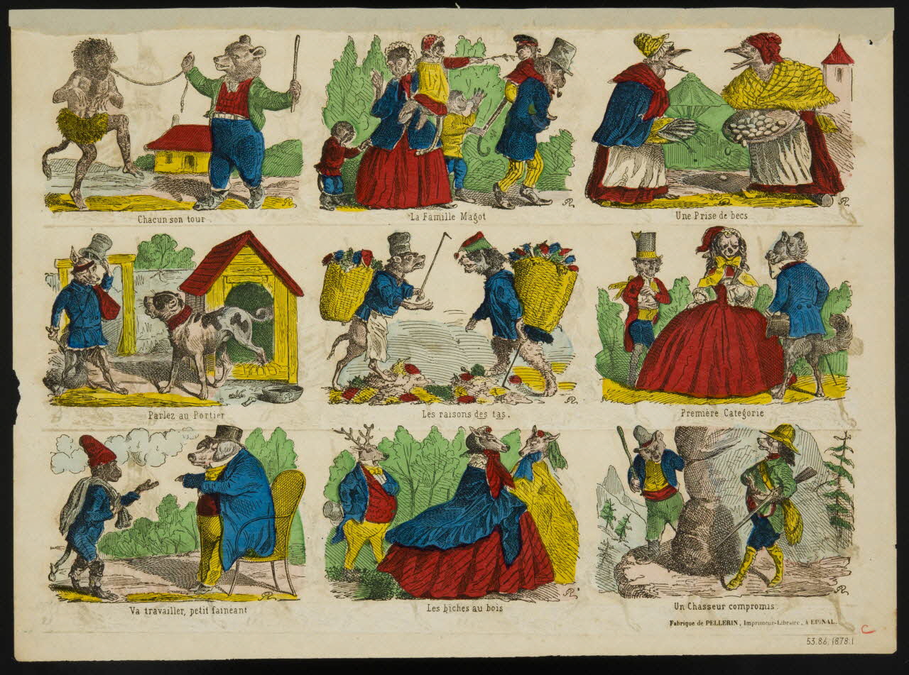 estampe Série des animaux illustrés 1953.86.1878.1 Photo