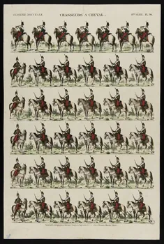estampe CHASSEURS A CHEVAL. 1953.86.1879 Photo