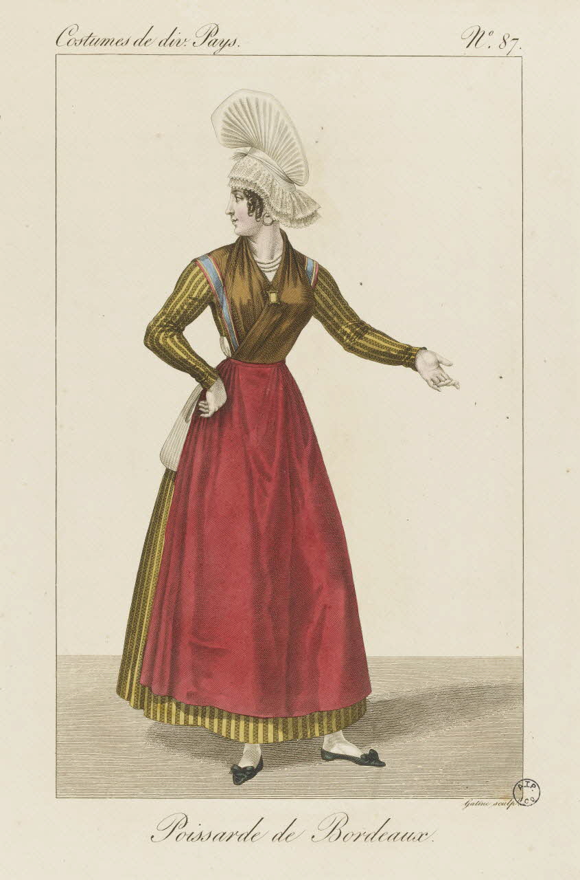 Louis-Marie Lanté ; Georges-Jacques Gatine estampe Poissarde de Bordeaux. 1827 2005.14.87 Photo RMN-Grand Palais (Mucem)