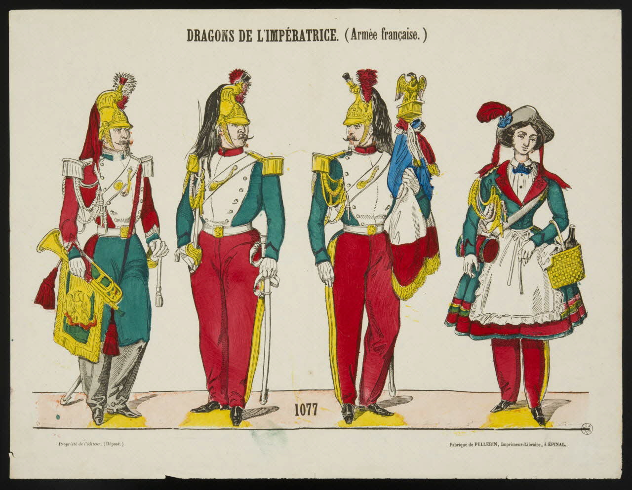 estampe DRAGONS DE L'IMPERATRICE. (Armée française.) 1953.86.1942 Photo