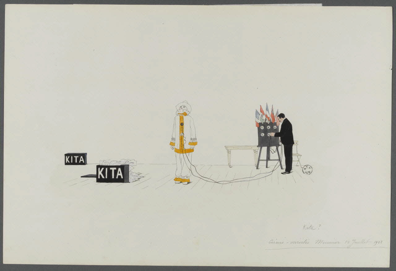 Marthe Vesque ; Juliette Vesque dessin Numéro de cirque : Kita 1908 1962.67.33 Photo RMN-Grand Palais (Mucem)