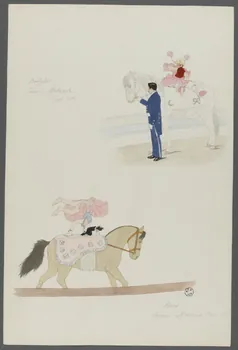 Marthe Vesque ; Juliette Vesque dessin Numéros de cirque : Babylas, Ricco 1906 1962.67.42 Photo RMN-Grand Palais (Mucem)